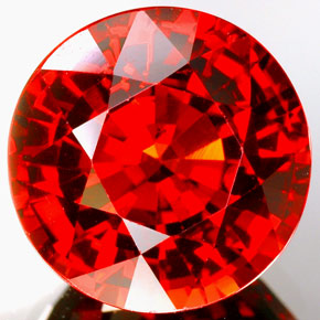 Granato spessartite naturale arancione da 8,88 ct, taglio rotondo, VVS-VS