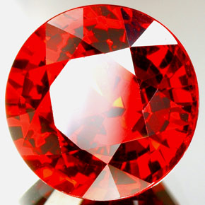 Granato spessartite naturale arancione da 8,88 ct, taglio rotondo, VVS-VS