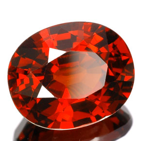 Granato spessartite Arancione rossastra naturale da 6.63 ct, Taglio ovale, IF