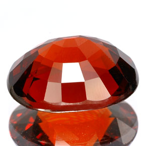 Granato spessartite Arancione rossastra naturale da 6.63 ct, Taglio ovale, IF