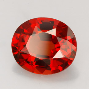 Granato spessartite naturale arancione da 4,57 ct, taglio ovale, VVS