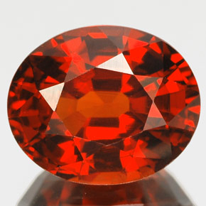 Granato spessartite naturale arancione da 6,01 ct, taglio ovale, IF