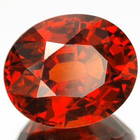 Granato spessartite naturale arancione da 6,01 ct, taglio ovale, IF