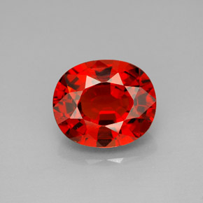 Granato spessartite naturale arancione da 5,24 ct, taglio ovale, VVS