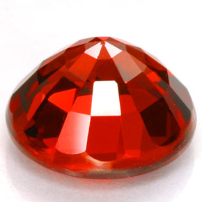 Granato spessartite Arancione rossastra naturale da 5.51 ct, Taglio rotondo, IF