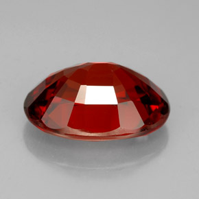 Granato spessartite Rosso arancione naturale da 5.68 ct, Taglio ovale, VVS-VS