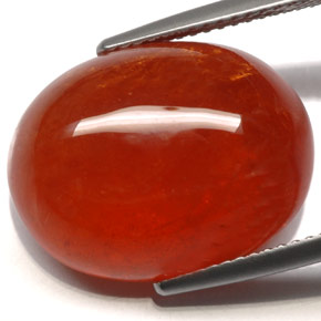 Granato spessartite naturale arancione da 24,88 ct, trasparente, trasparente/traslucido