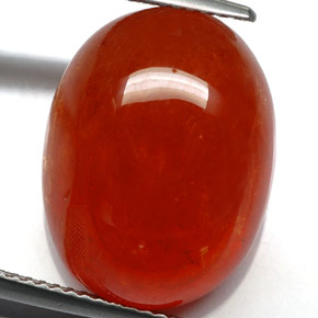 Granato spessartite naturale arancione da 24,88 ct, trasparente, trasparente/traslucido