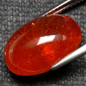 Granato spessartite naturale arancione da 19,29 ct, trasparente, trasparente/traslucido
