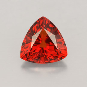 Granato spessartite naturale arancione da 1,85 ct, trillion, VVS-VS