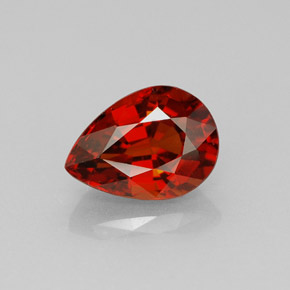 Granato spessartite naturale arancione da 1,98 ct, taglio a pera, VVS-VS