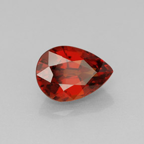 Granato spessartite naturale arancione da 1,98 ct, taglio a pera, VVS-VS