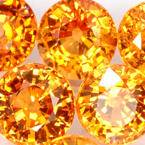 Granato spessartite naturale arancione da  ct, taglio rotondo, VVS-VS