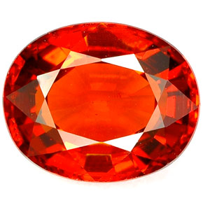 Granato spessartite Arancione naturale da 3.01 ct, Taglio ovale, VVS