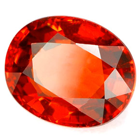 Granato spessartite Arancione naturale da 3.01 ct, Taglio ovale, VVS