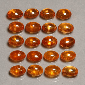 Granato spessartite naturale arancione da  ct, trasparente, trasparente/traslucido