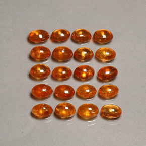 Granato spessartite naturale arancione da  ct, trasparente, trasparente/traslucido