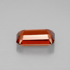 Granato spessartite naturale arancione da 2,79 ct, taglio smeraldo, VS-SI