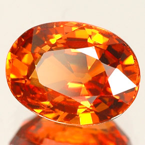 Granato spessartite naturale arancione da 1,74 ct, taglio ovale, VVS-VS