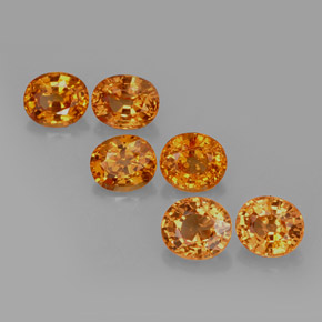 Granato spessartite naturale arancione da 4,85 ct, taglio ovale, VS-SI