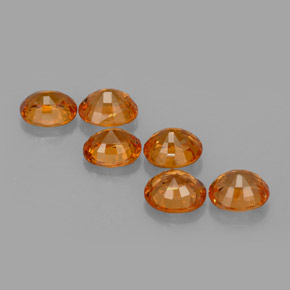 Granato spessartite naturale arancione da 4,85 ct, taglio ovale, VS-SI