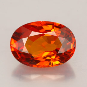 Granato spessartite Mandarino naturale da 3.51 ct, Taglio ovale, VS