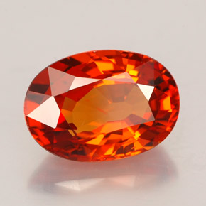 Granato spessartite Mandarino naturale da 3.51 ct, Taglio ovale, VS