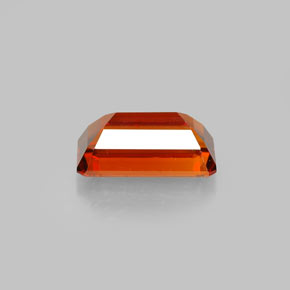 Granato spessartite naturale arancione da 2,19 ct, taglio smeraldo, VVS-VS