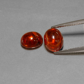 Granato spessartite naturale rosso da  ct, trasparente, trasparente/traslucido