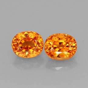 Granato spessartite naturale arancione da  ct, taglio ovale, VS