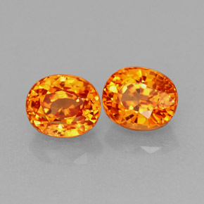 Granato spessartite naturale arancione da  ct, taglio ovale, VS