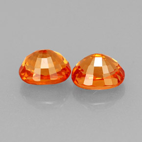 Granato spessartite naturale arancione da  ct, taglio ovale, VS