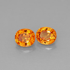 Granato spessartite naturale arancione da  ct, taglio ovale, VS