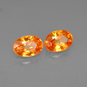 Granato spessartite naturale arancione da  ct, taglio ovale, VS-SI