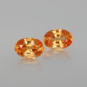 Granato spessartite naturale arancione da  ct, taglio ovale, VS