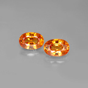 Granato spessartite naturale arancione da  ct, taglio ovale, VS