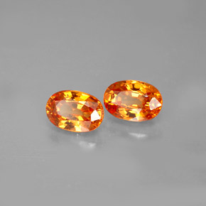 Granato spessartite naturale arancione da  ct, taglio ovale, VS