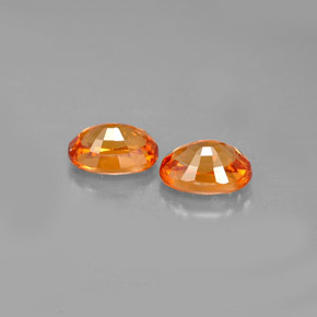 Granato spessartite naturale arancione da  ct, taglio ovale, VS