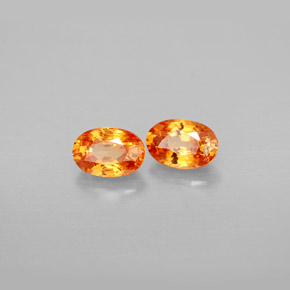 Granato spessartite naturale arancione da  ct, taglio ovale, VS