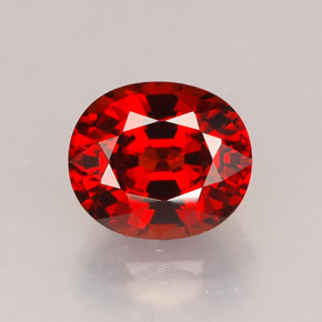 Granato spessartite naturale arancione da 2,36 ct, taglio ovale, VVS-VS