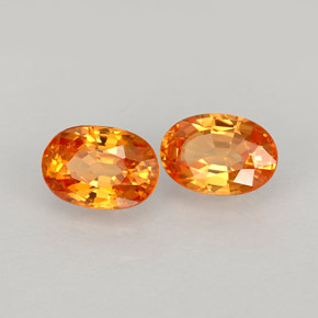 Granato spessartite naturale arancione da  ct, taglio ovale, VS-SI