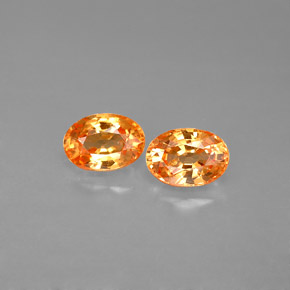 Granato spessartite naturale arancione da  ct, taglio ovale, VS