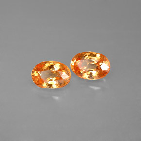 Granato spessartite naturale arancione da  ct, taglio ovale, VS
