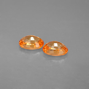 Granato spessartite naturale arancione da  ct, taglio ovale, VS