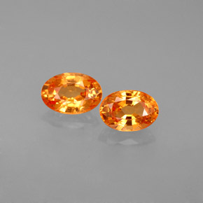 Granato spessartite naturale arancione da  ct, taglio ovale, VS