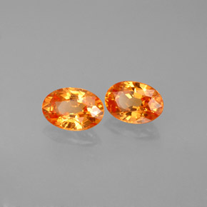 Granato spessartite naturale arancione da  ct, taglio ovale, VS