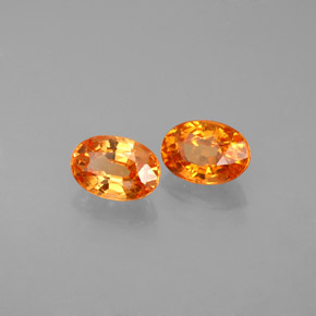Granato spessartite naturale arancione da  ct, taglio ovale, VS