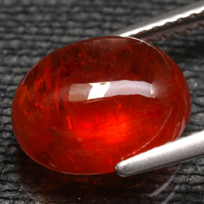 Granato spessartite Mandarino naturale da 7.62 ct, Trasparente, Trasparente/Traslucido