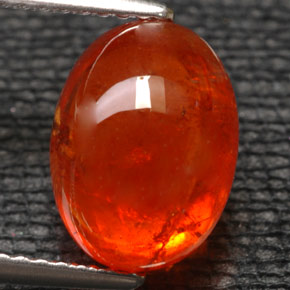 Granato spessartite naturale arancione da 6,07 ct, trasparente, trasparente/traslucido