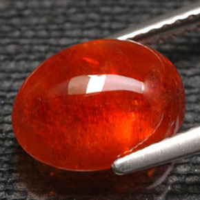 Granato spessartite naturale arancione da 6,07 ct, trasparente, trasparente/traslucido